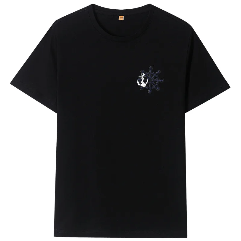 12197 erkek T-Shirt Yaz Kısa Kollu t gömlek erkekler Basit yaratıcı tasarım hattı çapraz Baskı pamuk Marka gömlek Erkekler En Tees