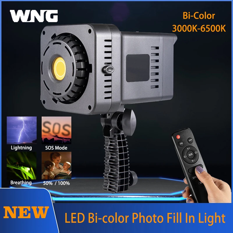 200 W LED fotoğraf ışık Bi-renk kademesiz karartma video ışığı fotoğraf stüdyosu canlı dolgu ışığı ile özel efektler profesyonel