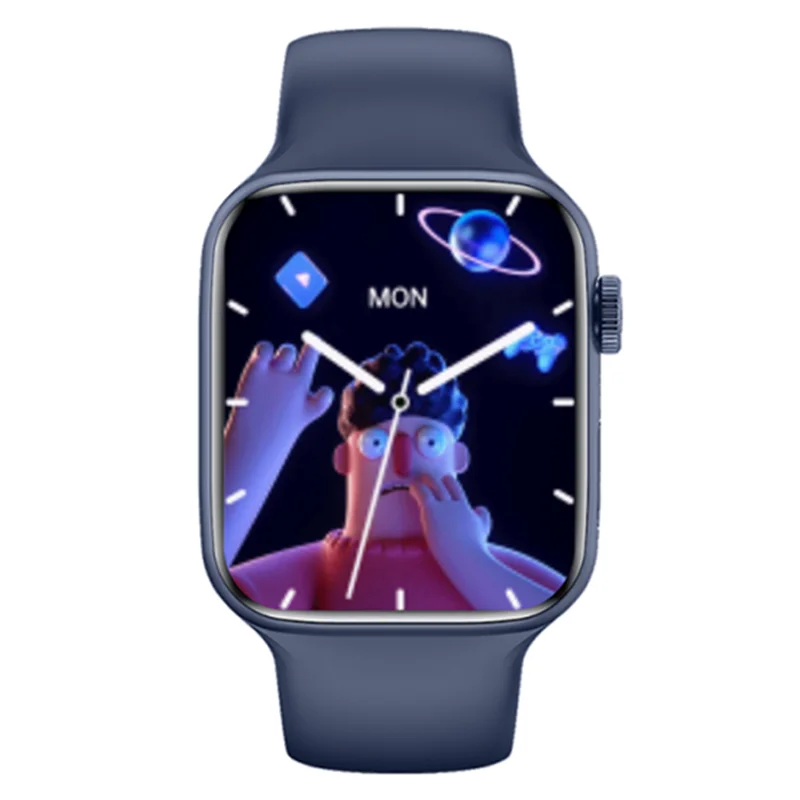 Akıllı saat IWO P7 Max Serisi 7 Erkek Kadın Spor Smartwatch NFC Erişim Kontrolü Kablosuz Şarj Arama Özel