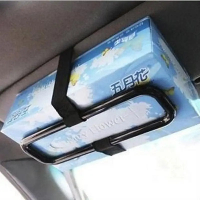 Araba Doku Kutusu Sabitleme Braketi Oto Güneşlik Kağıt Havlu Klip araç koltuğu Arka Doku kutu tutucu