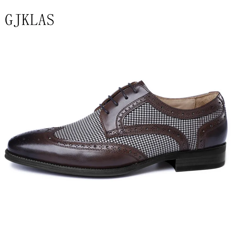 Brogues Erkekler Oxford Resmi Ayakkabı Deri İtalyan Erkek Elbise Ayakkabı Iş parti ayakkabıları Erkekler Ofis Giyim Boyutu 48 Zapatos Elegantes