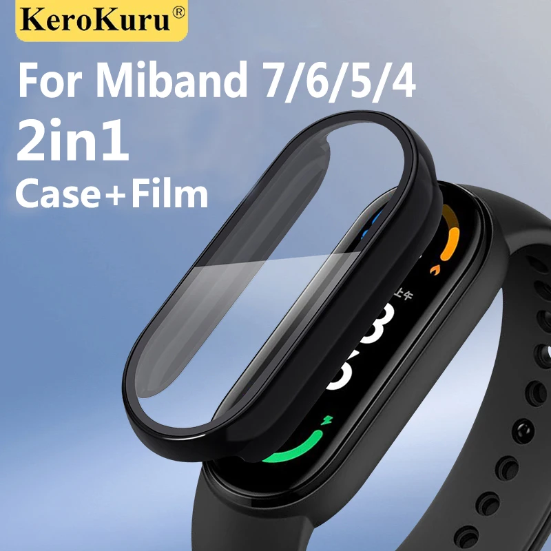 Cam Xiaomi Mi Band 4 5 6 7 Kapak Ekran Koruyucu Film İçin Miband 7 6 5 Akıllı Watchband Koruyucu Kayış Bilezik