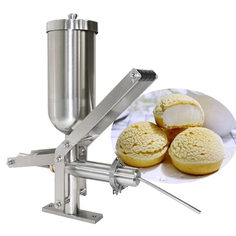 Durian Bin Katmanlı Kaplama Makinesi Pasta Manuel Enjeksiyon Makinesi Puf Çekirdek Enjeksiyon Makinesi 3 Memeleri İle