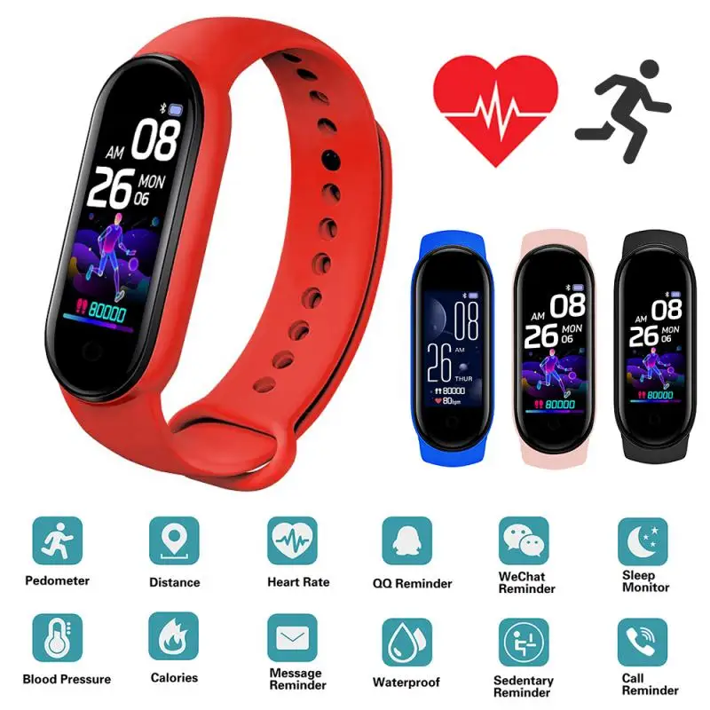 JOYCE 20220407C CG534817 # Akıllı Bant Bluetooth Spor Bilezik Erkekler Kadınlar İzci Spor Bandı Pedometre Kalp Hızı Kan