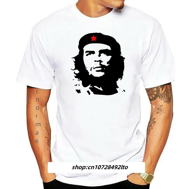 Kaus Hitam Che Guevara Atasan Kuba Revolusi Politik Retro Lambang Siluet