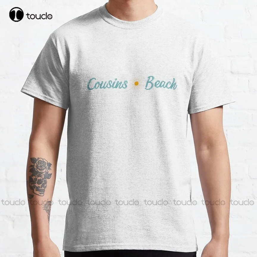 Kuzenler Plaj Klasik T-Shirt Erkekler beyaz tişört Özel Yetişkin Genç Unisex Dijital Baskı Tee Gömlek Xs-5Xl Nefes Pamuk