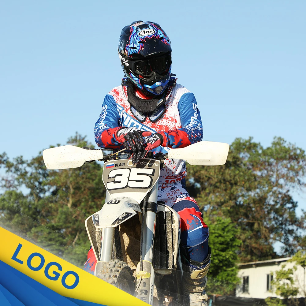 Motokros Forması ve Pantolon yarış kıyafeti Off-road custom made baskı numarası adı logo Dağ Yokuş Aşağı Nefes Flexair MX
