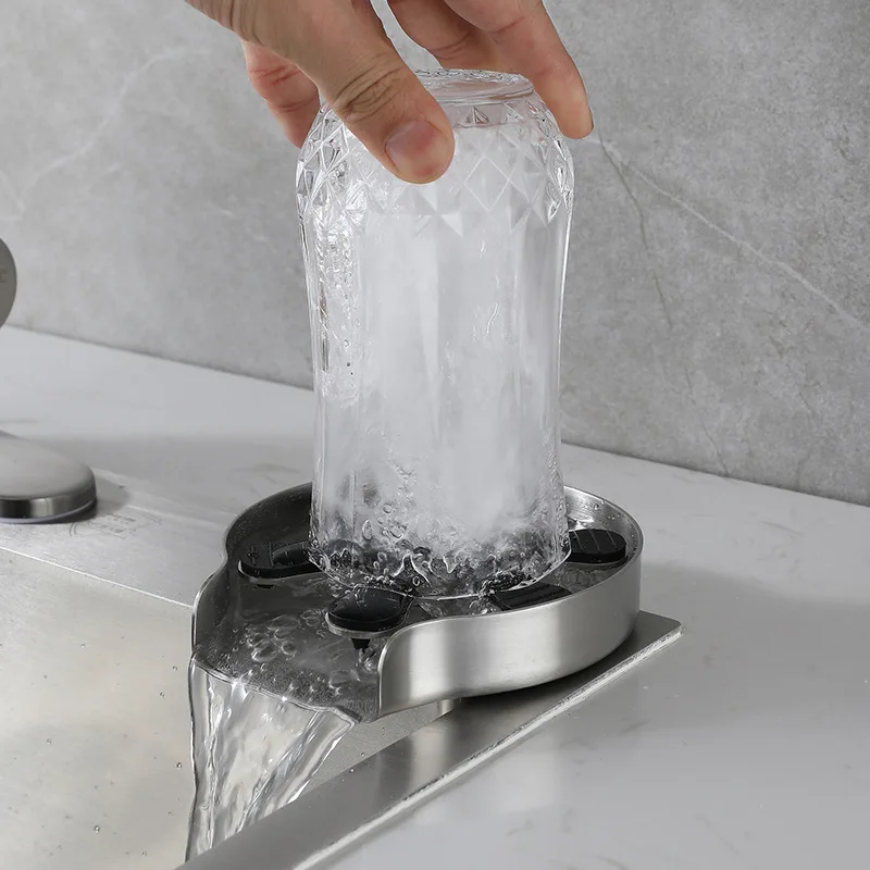 Mutfak için mutfak lavabo musluğu bardak yıkayıcı otomatik bardak yıkayıcı bardak yıkayıcı cezve bardak yıkama aracı Dokunun