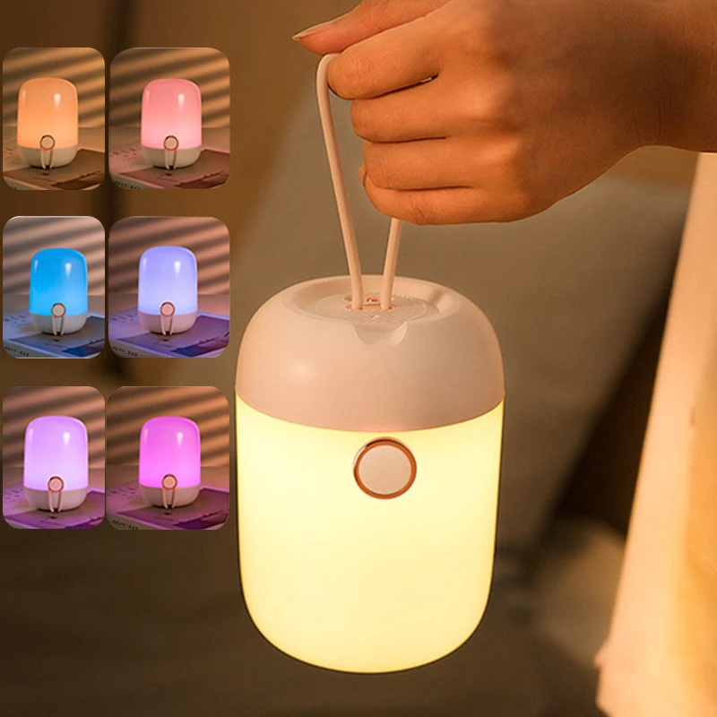 Yaratıcı Taşınabilir LED Masa gece Lambası Ev Yatak Odası Başucu Masaüstü Kısılabilir USB okuma masası Lambası
